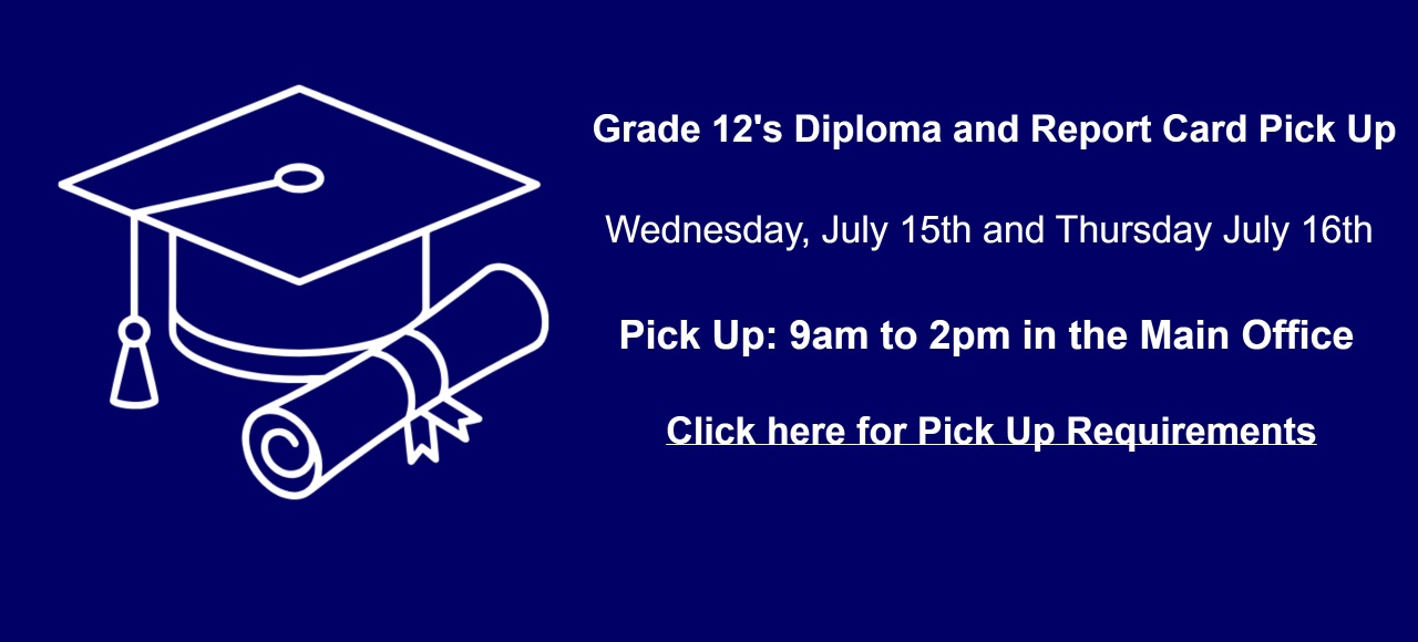 Grade 12's Diploma and Report Card Pick Up Slide Thumbnail
